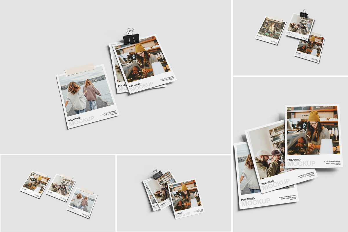 Polaroid Mockup, a Product Mockup by Indah (Photo 1 of 6)
