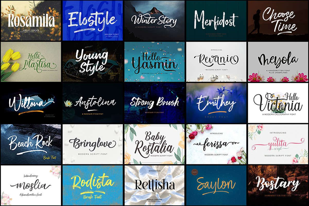 Handwritten Font Bundle, a Handwritten Font by JustArtDigital (Photo 3 of 5)