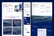 Logix - Logistic Website UI, an UI Kit Template by peterdraw (Thumbnail 2 of 7)