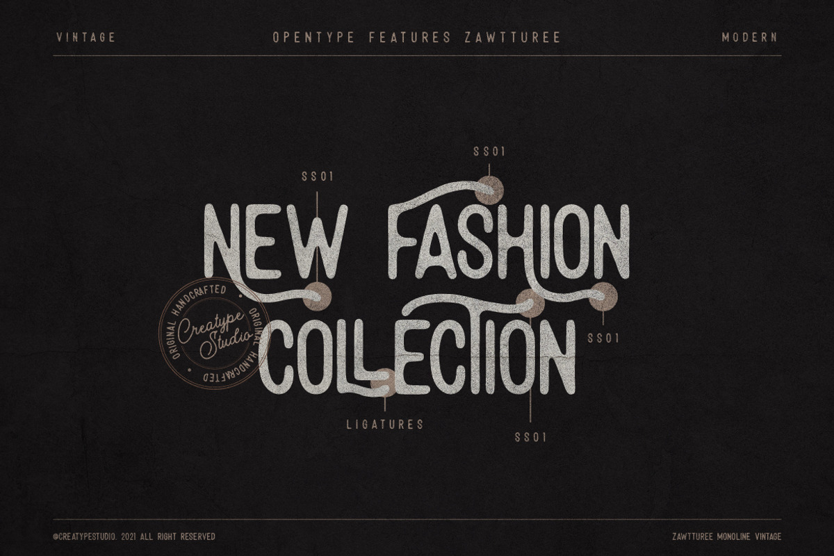 Zawturee Vintage Business Font, a Sans Serif Font by Creatype Studio (Photo 4 of 10)