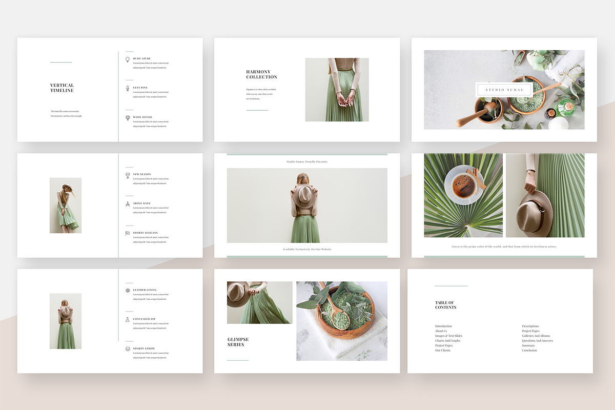 Ginkgo PowerPoint Presentation, a Presentation Template by Studio Sumac (Photo 2 of 6)