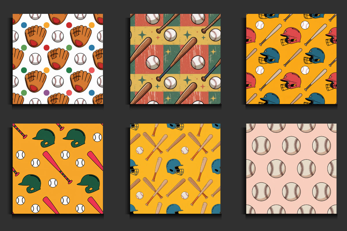 50 Baseball  Seamless Patterns, a Pattern Graphic by protabsorkar11 (Photo 3 of 4)