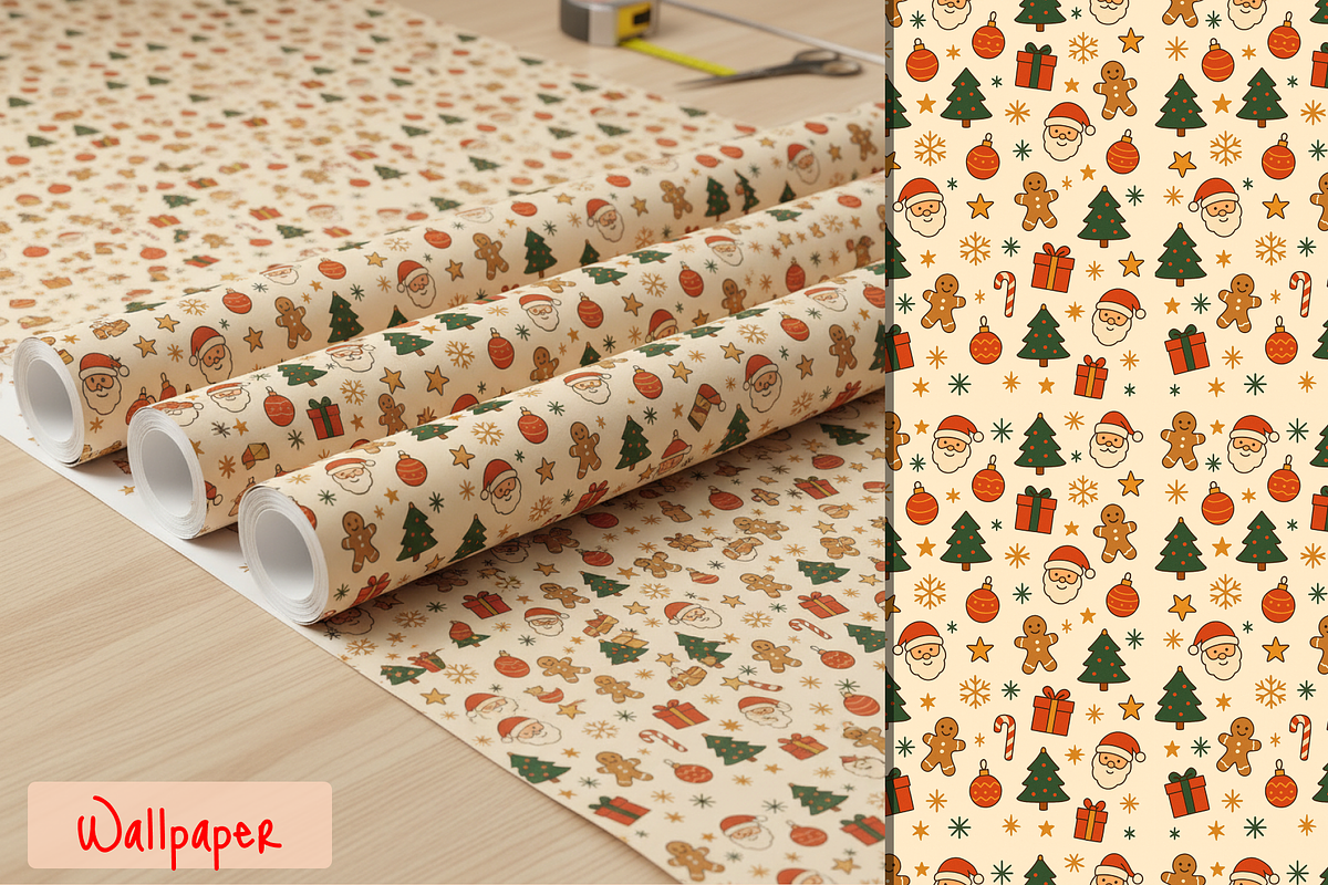 Christmas Pattern, a Pattern Graphic by Casa Mandarina (Photo 4 of 6)