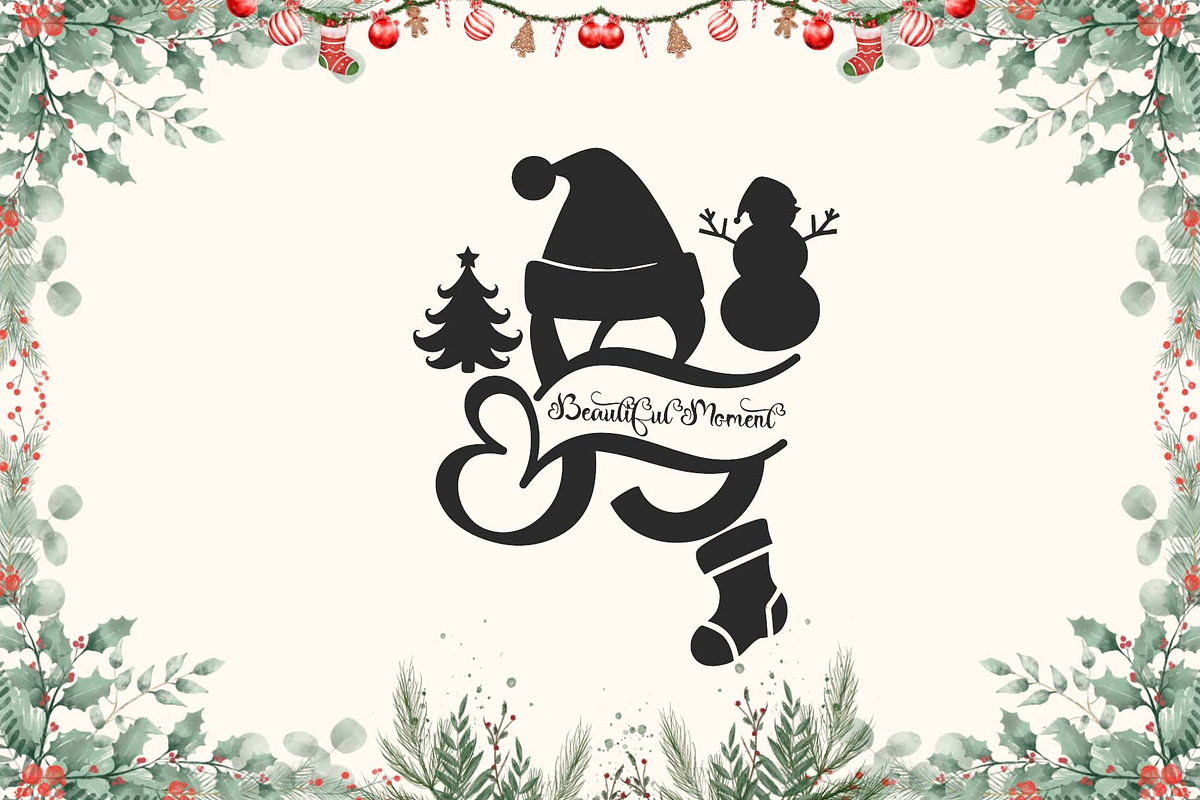 Romantic Christmas Monogram, a Font by Yoga Letter (Photo 2 of 6)