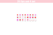 20 Kisses kiss lips photo overlays, a Layer Style Add-On by OverlayBox (Thumbnail 4 of 5)