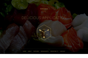 Delicious Application PSD Template