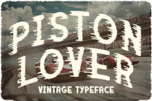 Piston Lover Retro Racing Font
