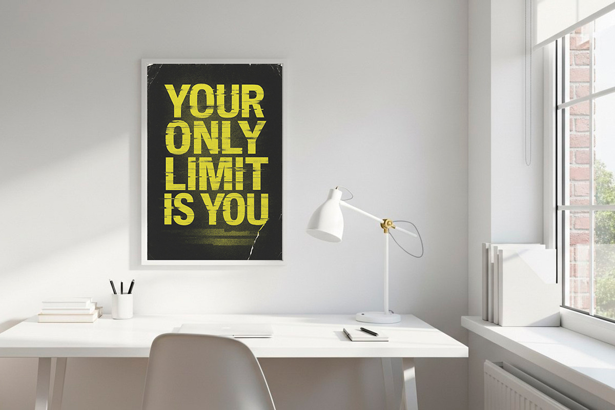 Bold Letter Quote Prints for Office, a Pattern Graphic by LaVika (Photo 3 of 9)