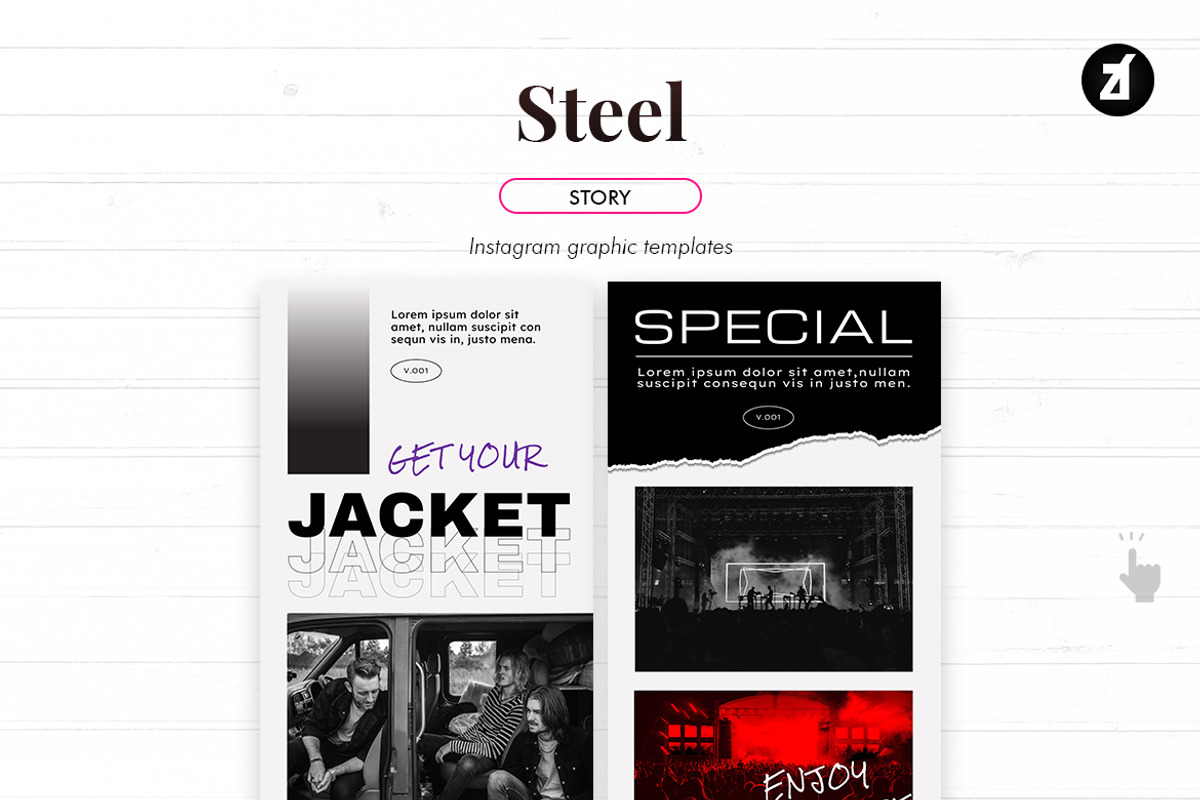 Steel Social media template, a Social Media Template by Chanut is industries (Photo 7 of 11)