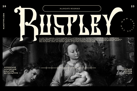 Rustley - Vintage Display Font