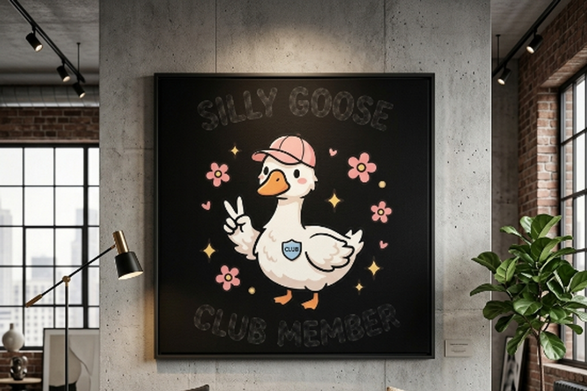 Silly Goose Club Member T-Shirt PNG, a Shirt Mockup by Vector Stall (Photo 8 of 15)
