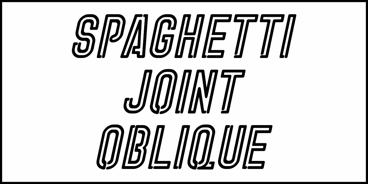 Spaghetti Joint JNL, a Sans Serif Font by Jeff Levine Fonts (Photo 4 of 5)