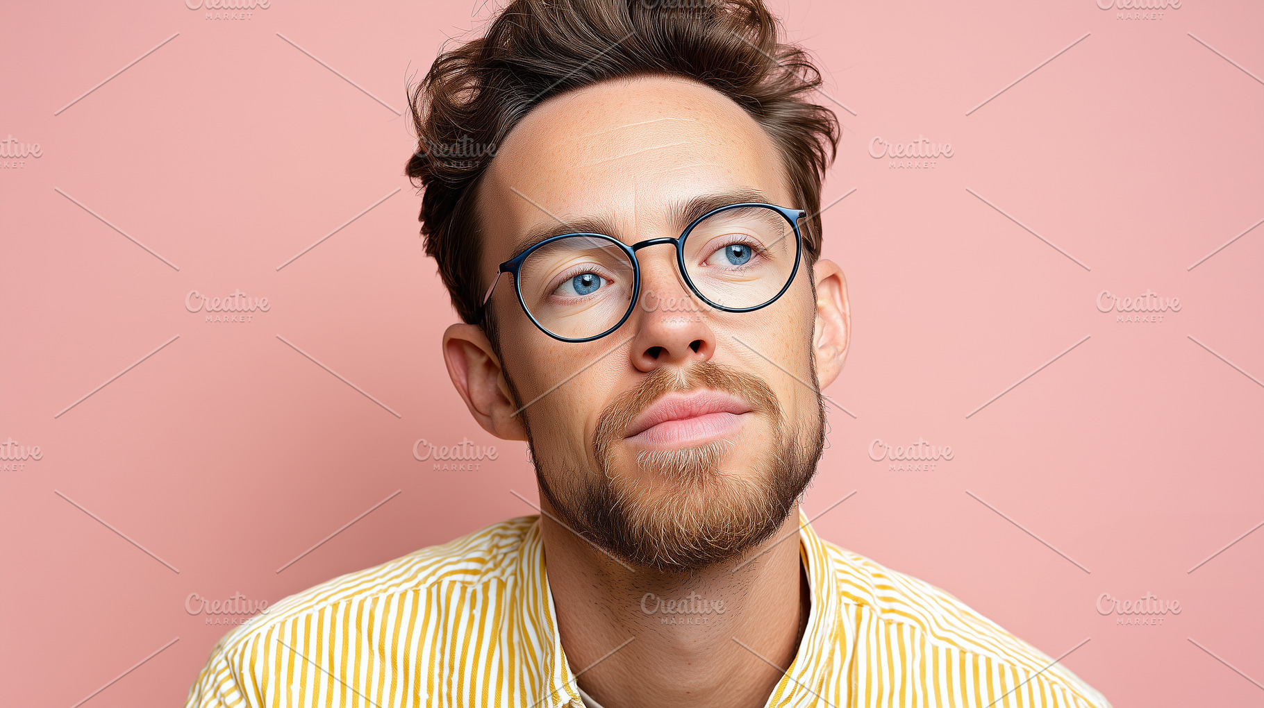 Confident young man with glasses, a Person Photo by MistyDay