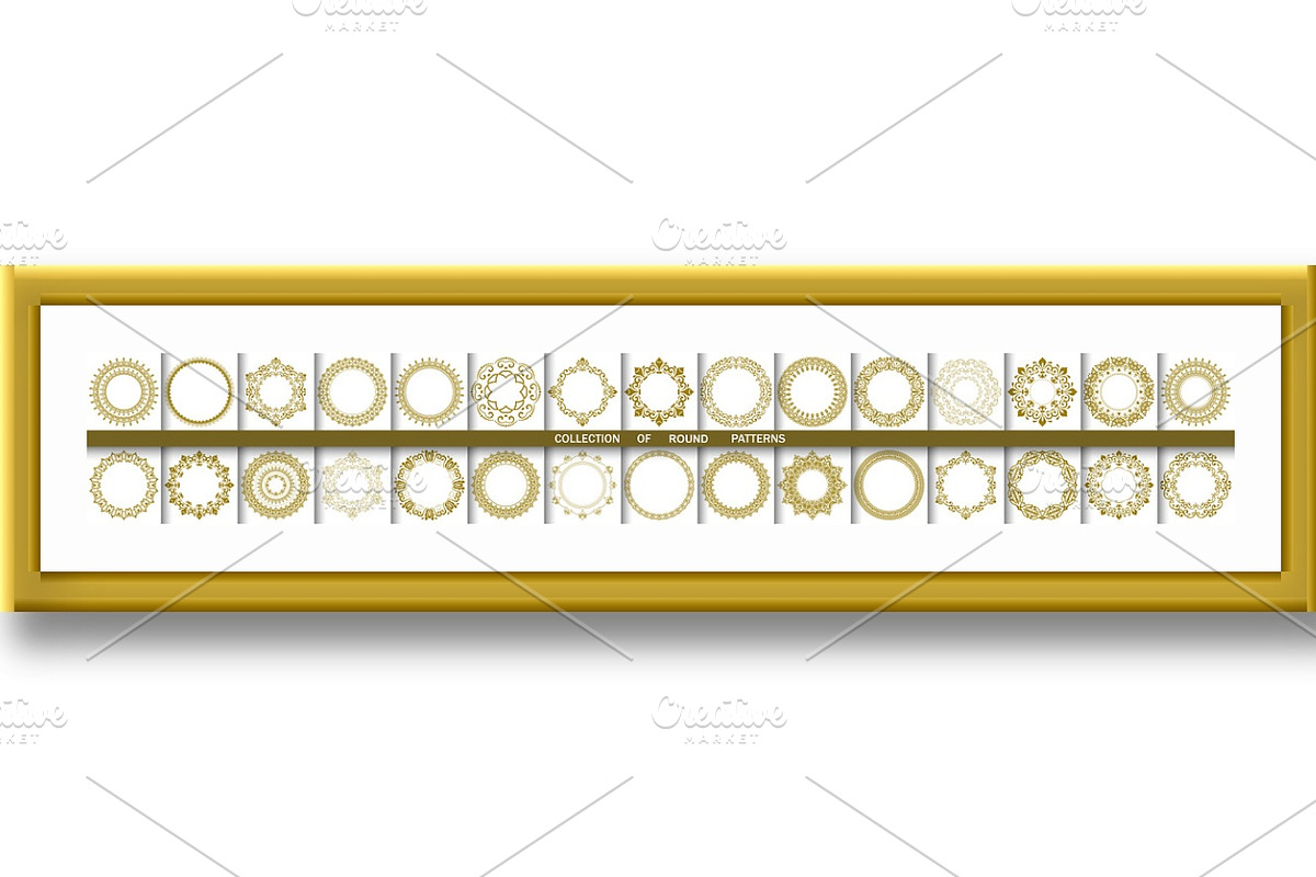 Vintage Big Set of Round Vector, a Decorative Illustration by FineArtStudio (Photo 3 of 3)