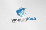 Waving Blue Logo, a Branding & Logo Template by Creative Dezing (Thumbnail 3 of 4)