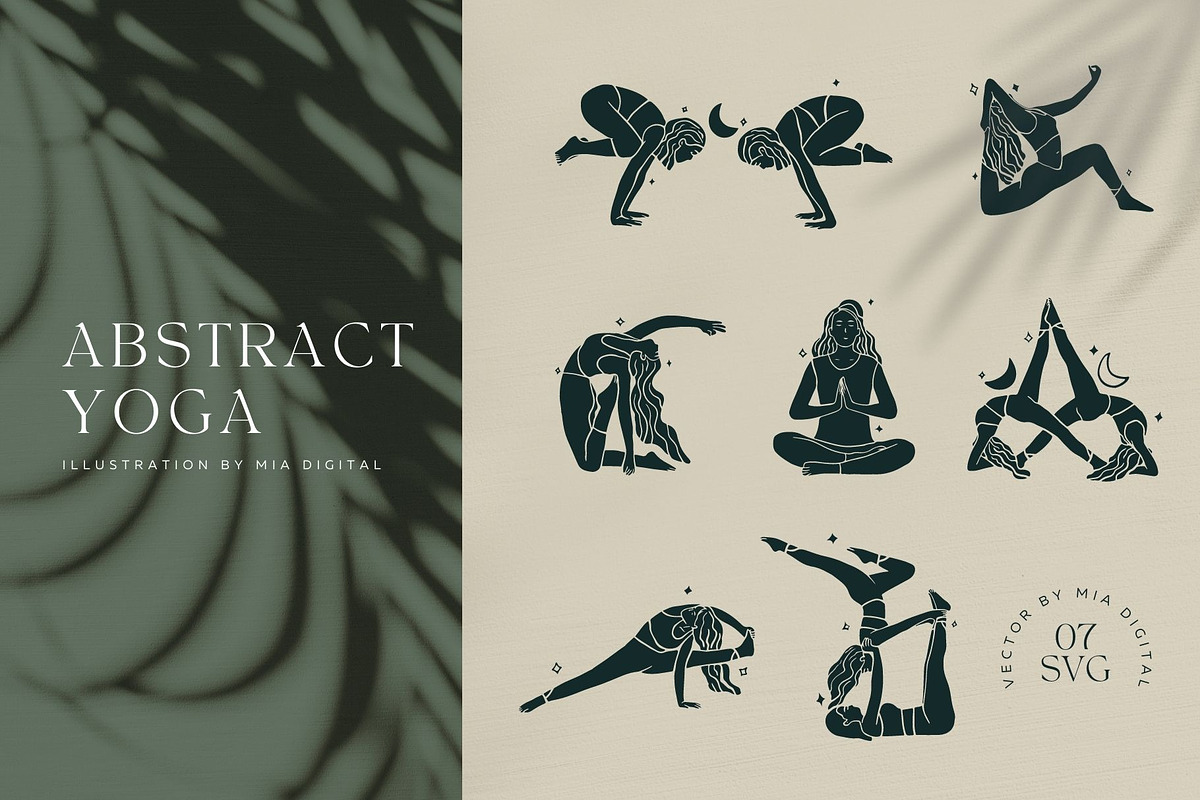 Abstract Yoga Posture Illustrated, an Icon by Mia Digital (Photo 4 of 5)