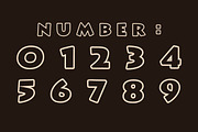 Creative Outline Font, a Font by Fourteen Letter (Thumbnail 4 of 8)
