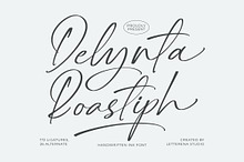 Delynta Roastiph Handwritten Ink Fon