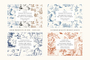 Toile De Jouy Design Collection, a Decorative Illustration by Century Library (Thumbnail 2 of 17)