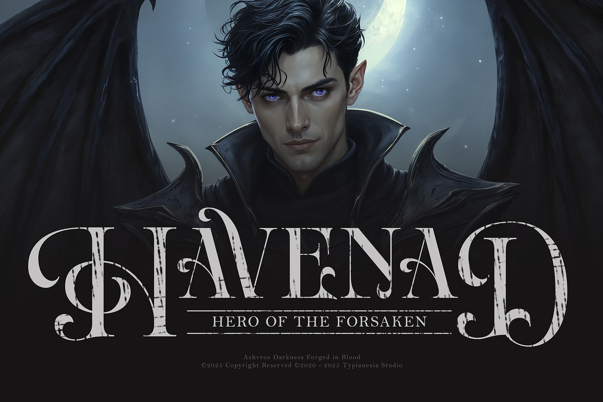 Ark Raised - Fantasy Novel Game, a Serif Font by Typia Nesia (Photo 8 of 13)