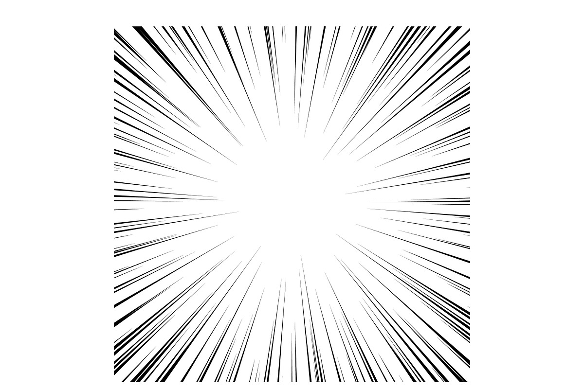 Radial speed lines., an Illustration by Tanysl (Photo 3 of 4)