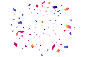 Colorful Confetti Vector