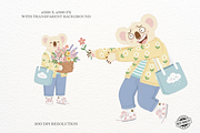 Spring Cute Koala Clipart, an Animal Illustration by Markicha Art (Thumbnail 2 of 7)