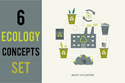 6 Ecologic Concepts Set, an Education Illustration by Olha Kostiuk (Thumbnail 4 of 6)