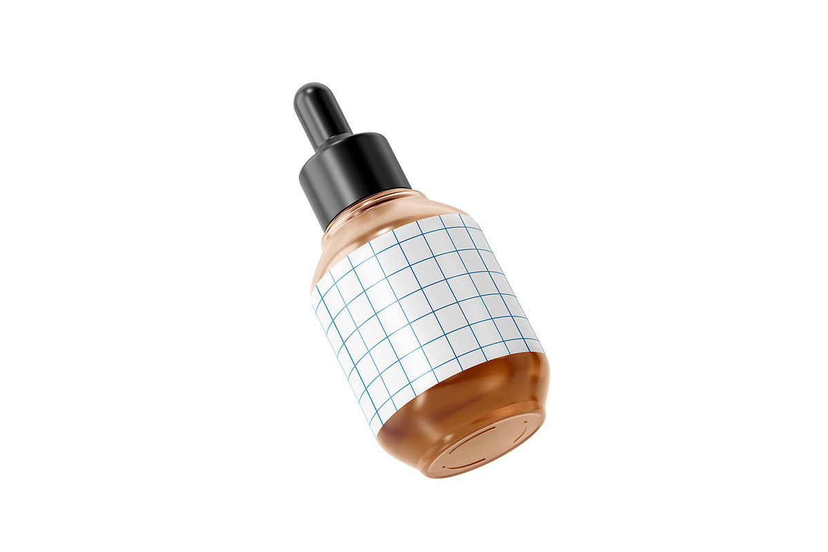 Cosmetic Glass Dropper Bottle Mockup, a Packaging Mockup by Akebareee (Photo 2 of 3)