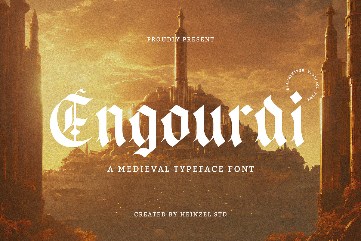 Engourdi Blackletter Font, a Blackletter Font by Heinzel Std (Photo 1 of 18)
