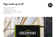 50 sign facade signboard logo mock, a Product Mockup by PrintPixel (Thumbnail 29 of 53)