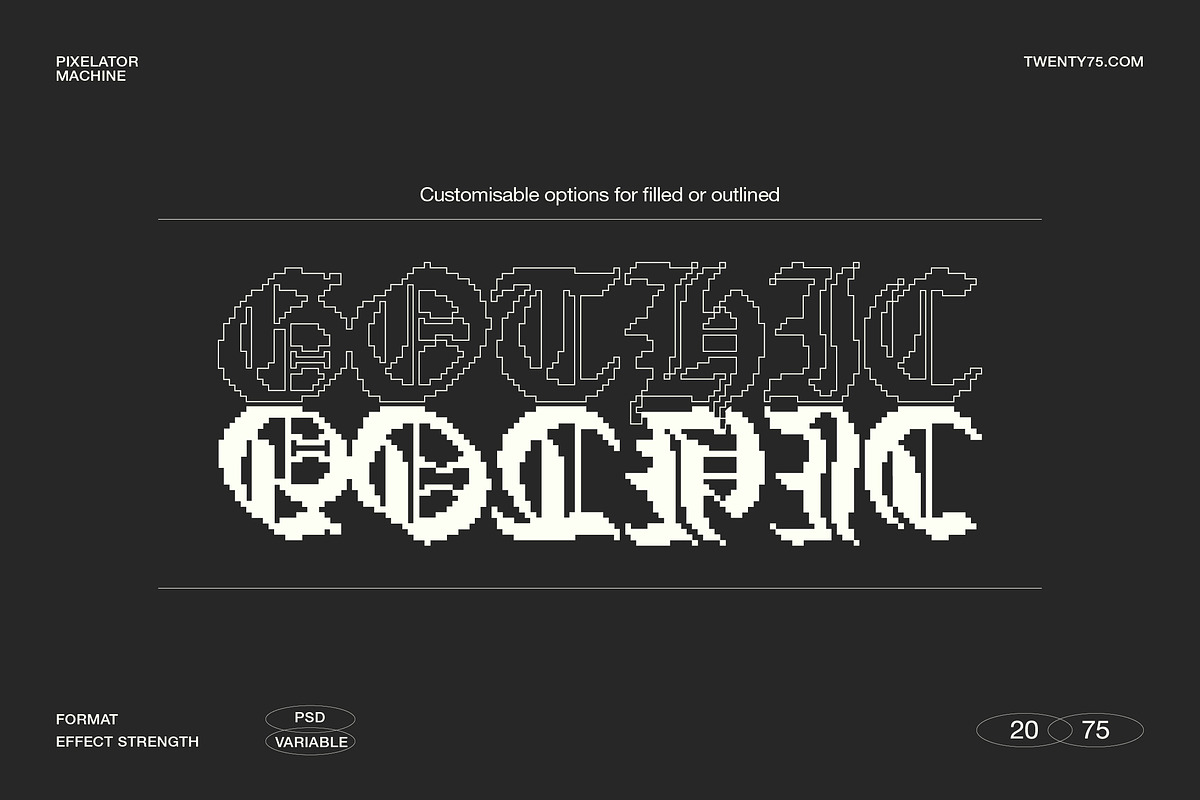 Typographic Pixelator Machine, a Graphic by Twenty75 (Photo 6 of 10)