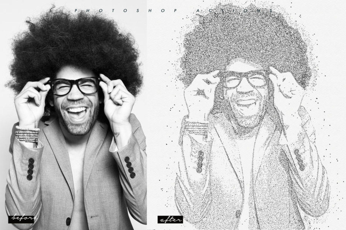 Stippling Photoshop Action, an Action Add-On by DuoFankaar (Photo 4 of 9)