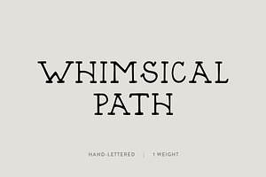 Whimsical Path: A Hand-Lettered Font