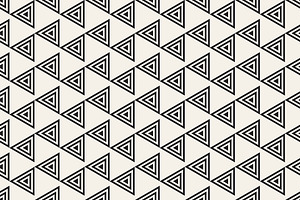 Triangles. Seamless Patterns Set 9