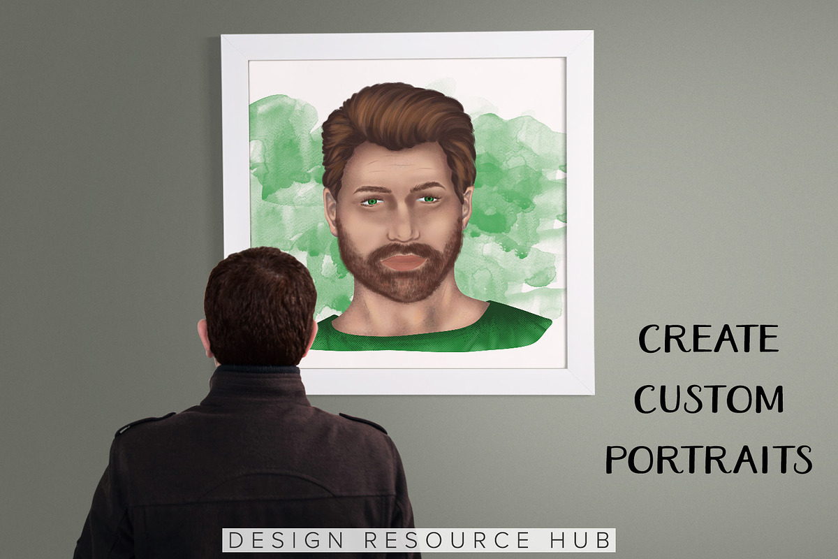 Procreate Drawing: Portrait Poses, a Shape Add-On by Design Resource Hub (Photo 8 of 10)