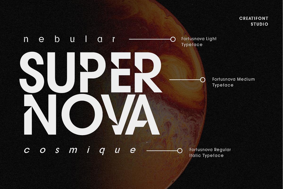CF Fortusnova - Futuristic Display, a Sans Serif Font by Indotype Foundry (Photo 10 of 10)