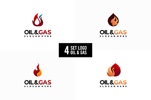 Set of Set of Oil and Gas logo, a Branding & Logo Template by Lucky Creative