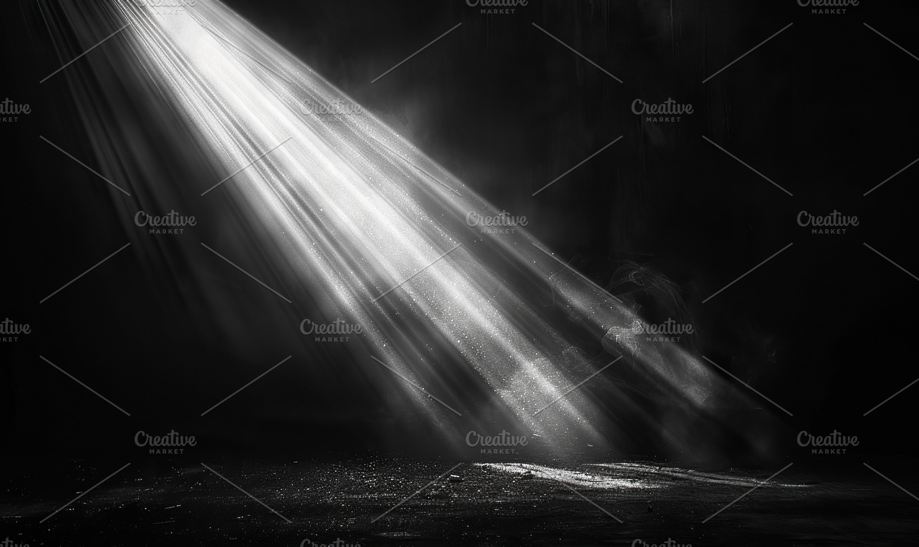 A powerful sunbeam shining through a, a Photo by LOGOCREATIVE