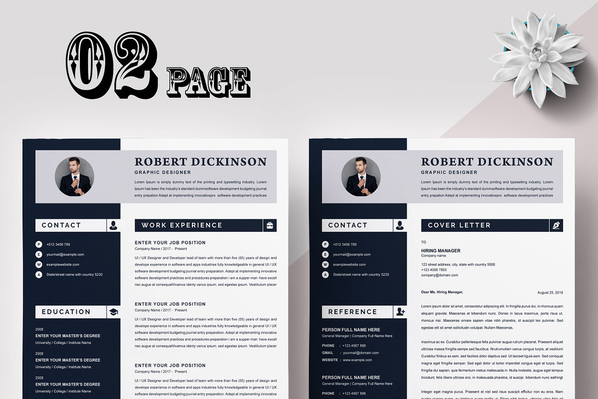 Resume Templates CV Bundle, a Resume Template by X-Type (Photo 12 of 21)