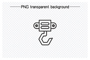 Industrial Crane Hook Line Icons, an Outline Icon by Designfour (Thumbnail 3 of 7)