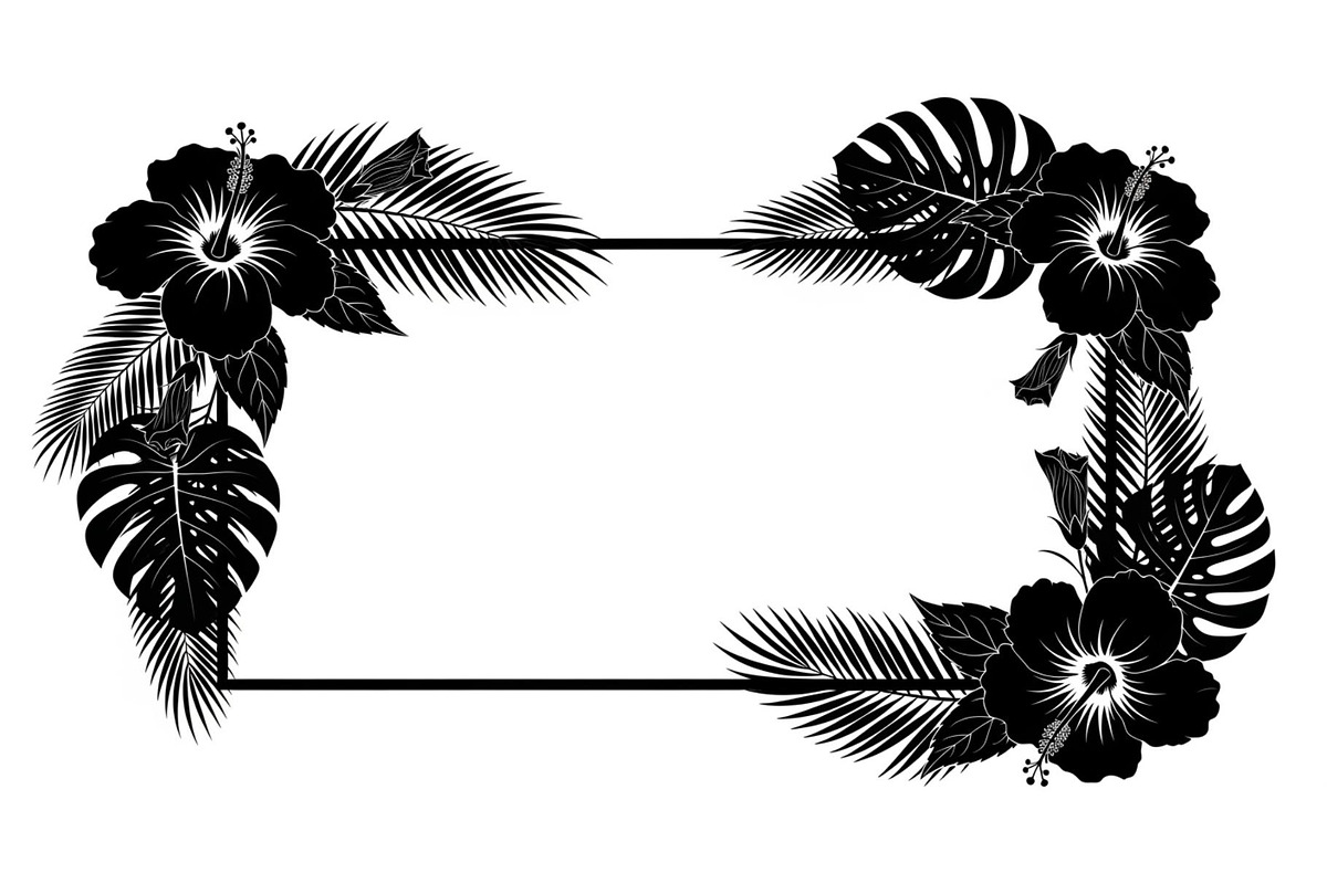 Floral Rectangle Frame SVG Bundle, an Illustration by jahid234 (Photo 10 of 31)