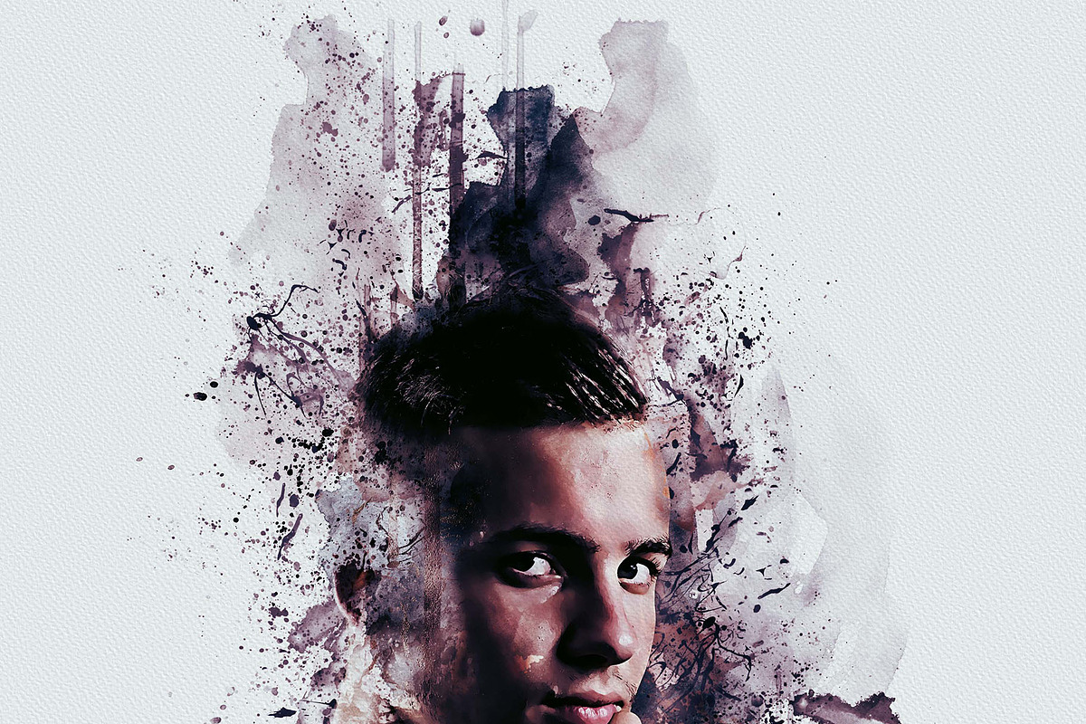 Ink Manipulation Photoshop Action, an Action Add-On by Photoshop Action (Photo 2 of 10)