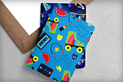 Retro 80s Pattern Green Rollerblades, a Pattern Graphic by Pia Kolle (Thumbnail 4 of 5)