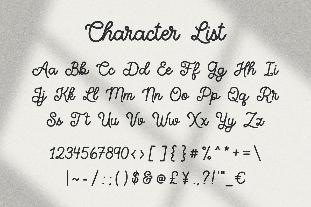 Lyrical Monoline Script Font, a Script Font by The Creative Bix (Photo 10 of 11)