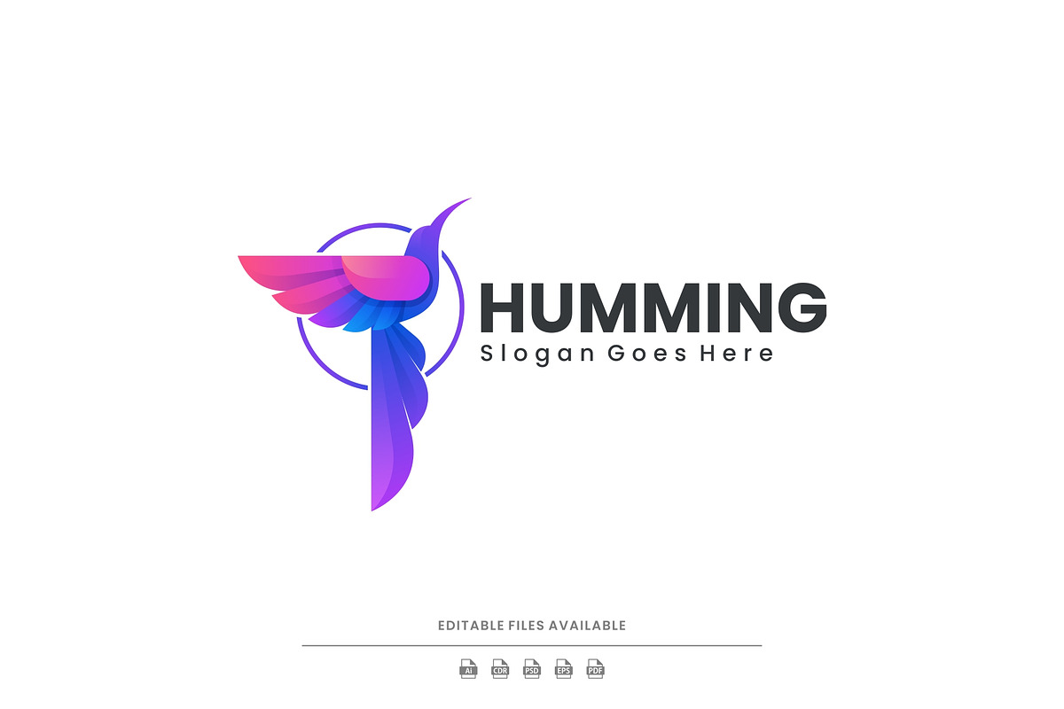 Gradient Modern Humming Bird Logo, a Branding & Logo Template by Artnivora.Std (Photo 1 of 2)