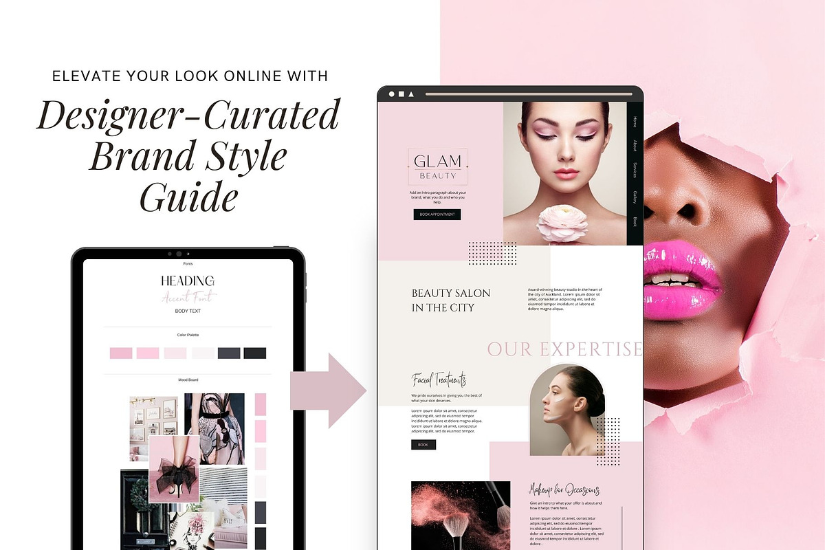 Style Guide for Website & Social, a Branding & Logo Template by Styled Web Shop (Photo 6 of 6)