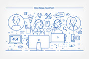Call center and technical support, a Work Illustration by Good Studio (Thumbnail 2 of 9)