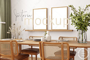 Frame Mockup Interior, PSD JPG PNG, a Poster Template by Mockup Shop (Thumbnail 1 of 2)