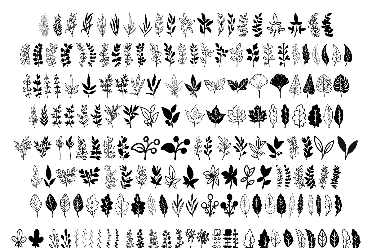 Leaves and Twigs PNG SVG Clipart, an Object Illustration by Huckleberry Hearts (Photo 2 of 3)